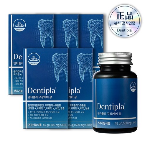 덴티플라 구강케어 정, 30정, 5박스