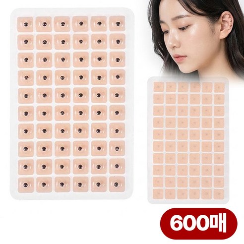 오브제이스 다이어트 혈자리 경락 붙이는 귀지압 패치 스티커 600개, 1세트