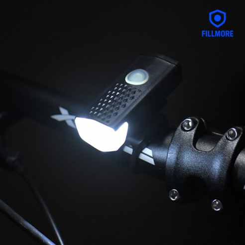 필모어 초경량 USB충전식 자전거 라이트 전조등 +후미등 세트 이미지 2