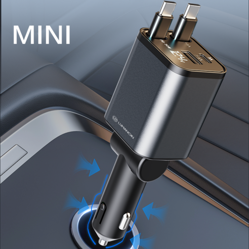 LUMANOKI 100W 4구 릴타입 차량용 고속충전기 이미지 2