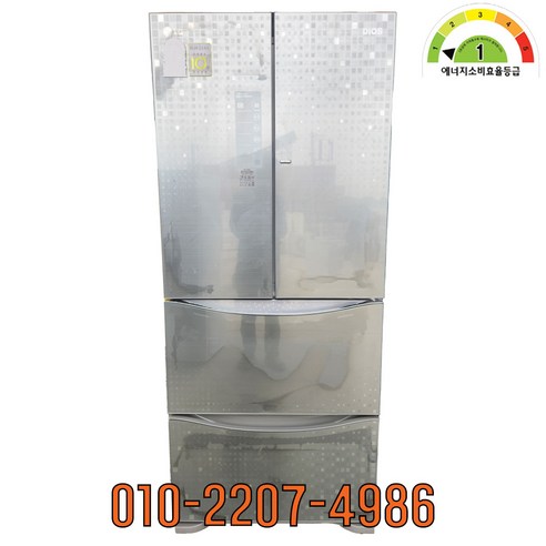 LG 중고김치냉장고 스탠드형 4도어 405L, 상세설명참고, 메탈