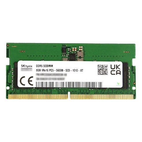 GMKtec 미니PC 노트북용 DDR5 램 메모리 SODIMM, 1개, 8GB 5600MHz
