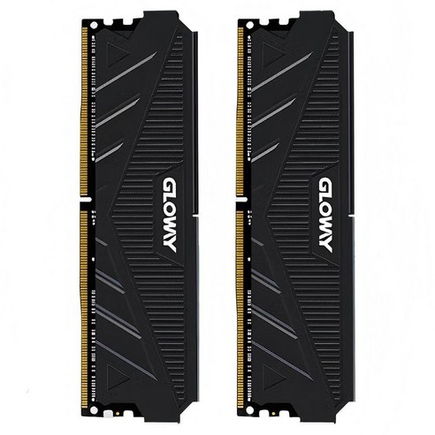 글로웨이 DDR4 천책 시리즈 데스크톱 메모리 스태리 블랙 C16 16GB GW3200N16G-16 2개입, 1개