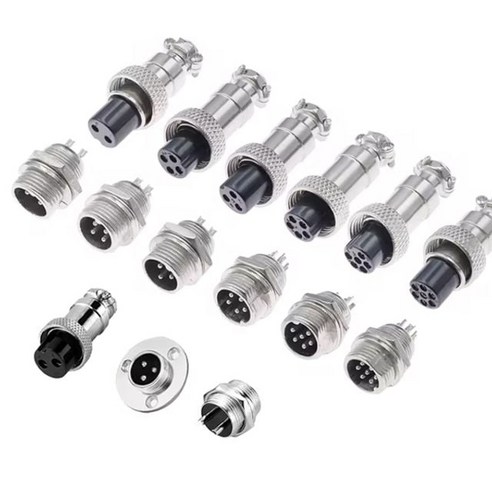 16mm 항공잭 항공단자 항공플러그 써쿨러 (GX16 암수셋트), 16mm 6pin