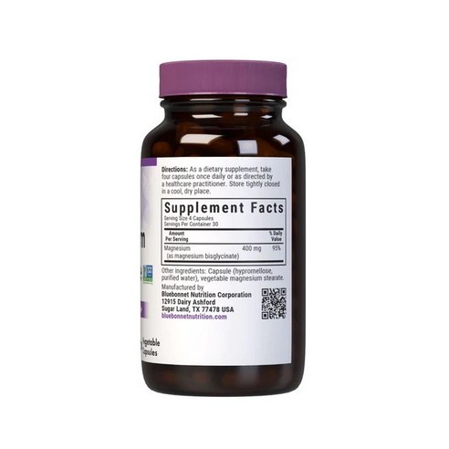 블루보넷 마그네슘 글리시네이트 400mg 베지터블 캡슐 맛있게 먹은 솔직 후기 - 상품 이미지 2