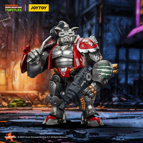 하이플레이 조이토이 TMNT 닌자거북이 슈퍼 비밥 JT03387 1/18 스케일 액션 피규어