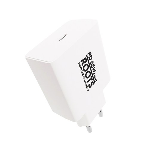 루츠 국내생산 PD 65W GaN PPS C타입 초고속 충전기, 화이트, 케이블 미포함, 1개