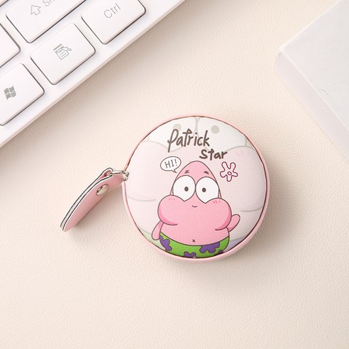 마카롱 캐릭터 미니 줄자, 1개, 핑크 스타 (Patrick Star)