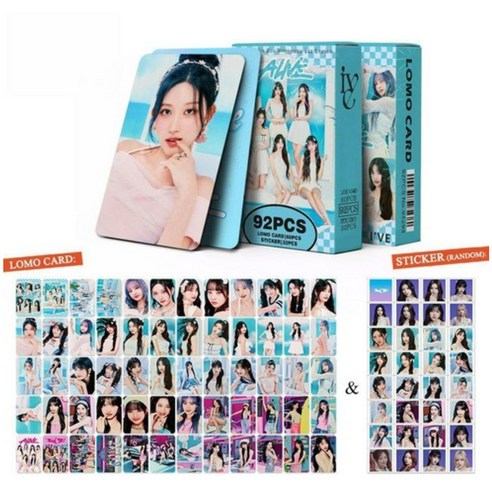 당일발송 2024 아이브 포카 아이돌 굿즈 포토카드 IVE SWITCH 60장 +32장 스티커, 1개, 아이브2026포카60+스티커랜덤32, 1개