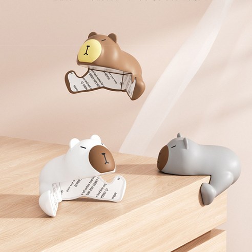 실리콘 카피바라 모서리 보호캡 코너 보호대, 4그레이카피바라, 1개