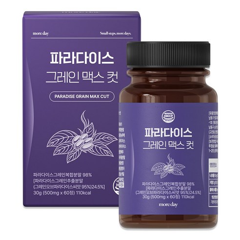 모어데이 파라다이스 그레인 바디번 20배 농축 정제 HACCP 정품 인증, 1개, 60정