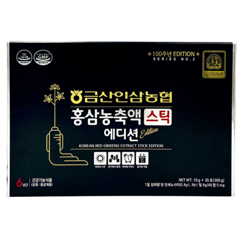 [농협] 홍삼농축액 스틱 에디션 (6년근 홍삼농축액), 30개, 10g