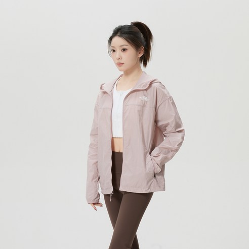 노스페이스 여성용 데일리 캐주얼 바람막이 아우터 8JSW0SO