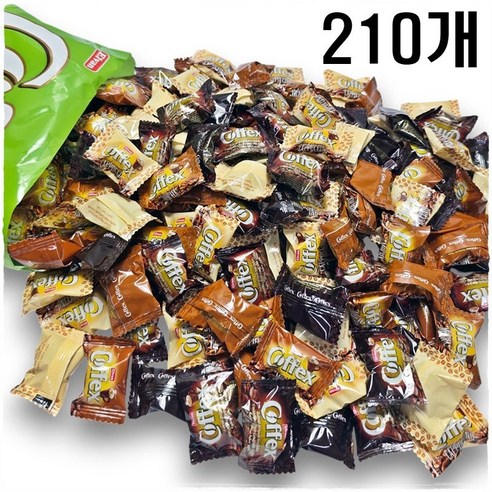 엘반 코펙스 믹스 커피캔디3가지맛 (210여개)대용량 모카 카푸치노 클래식 믹스