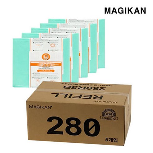 매직캔 리필봉투 280 NS280 MJ280 MH280 MR280 매직캔 정품 리필, 27L, 5개