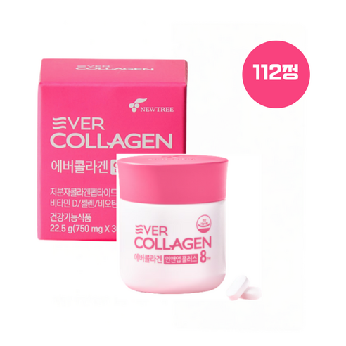 에버콜라겐 인앤업 플러스 750mg x112정 코스트코 김사랑 에버콜라겐 8주분 대용량, 112정, 1개