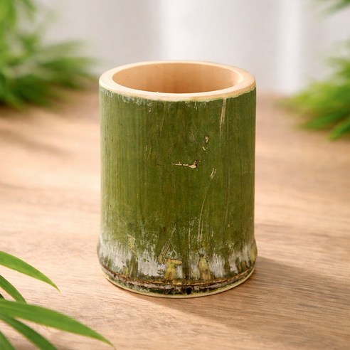 7-8x11cm 담양 대나무 천연 용기 ( 삼겹살 바베큐 죽통 감성 캠핑 바베큐파티 식기 특이한접시 수육만들기 찜기 대통밥 영양밥 대나무통밥 )