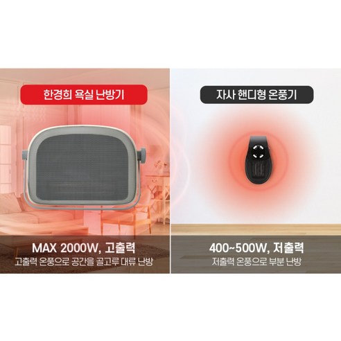 1초 만에 완성되는 따뜻함, 한경희 1초 욕실온풍기 PTC로 겨울 욕실의 혁신을 경험하세요!