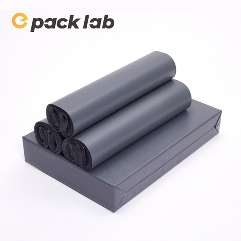 epacklab LDPE 0.07T 초두꺼운 택배봉투 그레이 프리미엄 방수 포장봉투 강력접착 대형 택배용, 50개