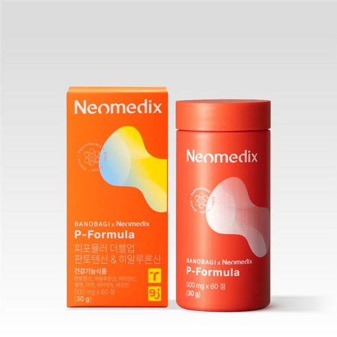 [네오메딕스] 바노바기 피포뮬러 더블업 판토텐산 여드름 영양제, 1개, 60정