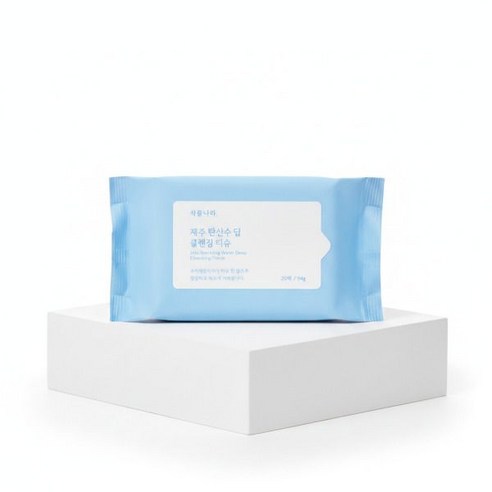 식물나라 제주 탄산수 딥 클렌징 티슈 20매80매100매200매 솔직 후기 | 피부 타입별 분석 썸네일