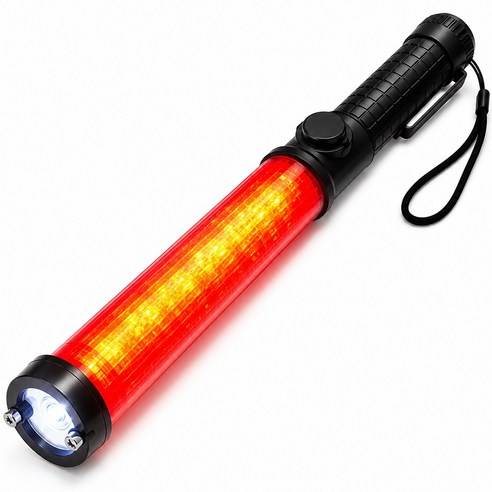 알로하모아 경광봉 LED 멀티 호루라기 신호봉, RED, 1개