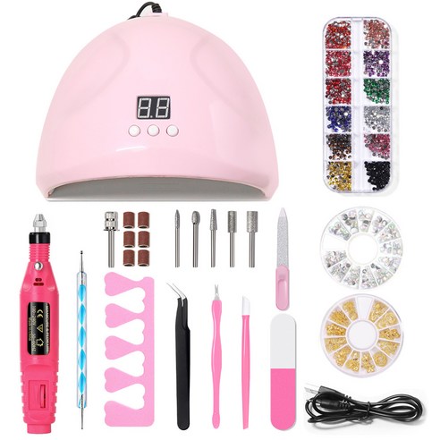 네일케어세트 셀프젤네일 램프 그라인더 올인원키트