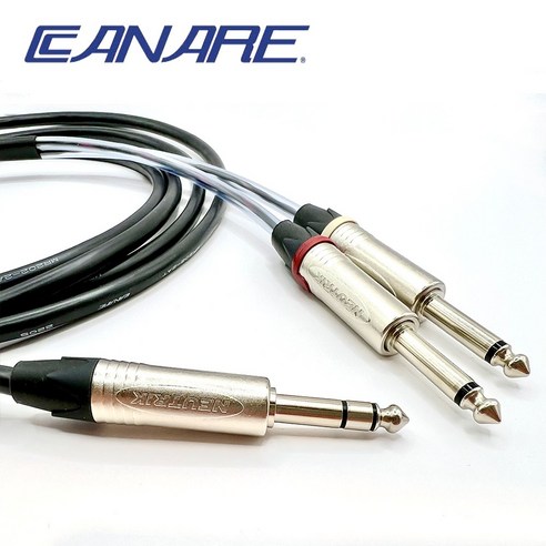 카나레 MR202-2AT 뉴트릭 TS2 to TRS 6.3mm aux 음향 Y케이블 1m이상, 15m