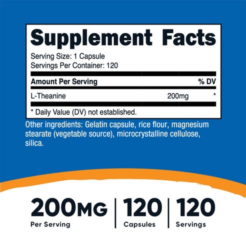 뉴트리코스트 L-테아닌 200mg 120캡슐 2병 120정, 2개 솔직 후기 | 실사용자 리뷰 분석 - 상품 이미지 4