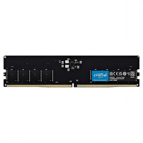 CRUCIAL 영루이다 DDR5 데스크톱 메모리 16GB 5600MHz, 1개, CT16G56C46U