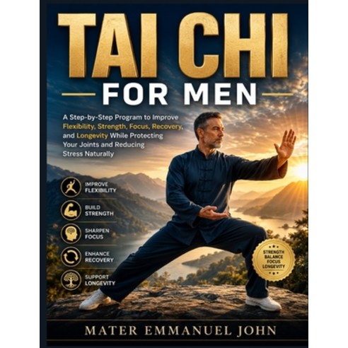(영문도서)Tai CHI for Men: A Step-by-Step Program to Improve Flexibility Strength Focus ... Paperback, Independently Published, English, 9798199515733