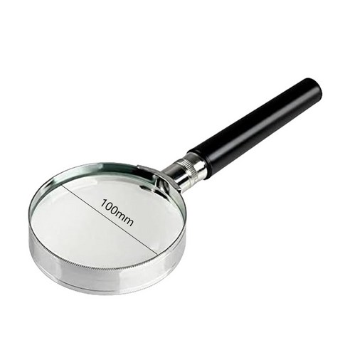 하임하이 대형 손잡이 확대경 독서용 돋보기 노안보조 확대렌즈, 1개, 100mm