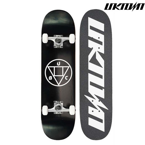 언노운 Classic logo 스텐다드 스케이트보드 31인치, UN Classic logo Black, 1개