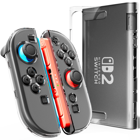 빅스킷 닌텐도 스위치2 크리스탈 풀커버 케이스 충전독 호환 개봉기 | 실사용 후기 썸네일