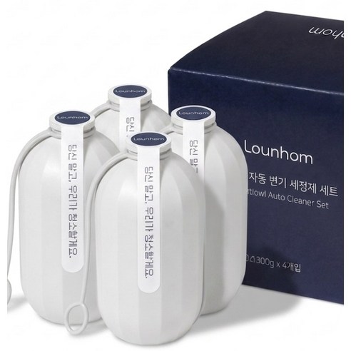 라운홈 오래가는 대용량 자동 변기세정제, 300g, 4개