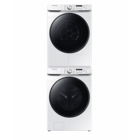 삼성전자 그랑데 드럼세탁기 WF19T6000KW 19kg+건조기 DV16T8520BW 16kg+직렬설치 패키지 방문설치, WF19T6000KW, DV16T8520BW, 화이트