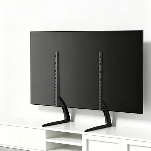 LA DERIVE 스탠드형 TV 스탠드 32-75인치 다리 TV 스탠드, 1개, TB011