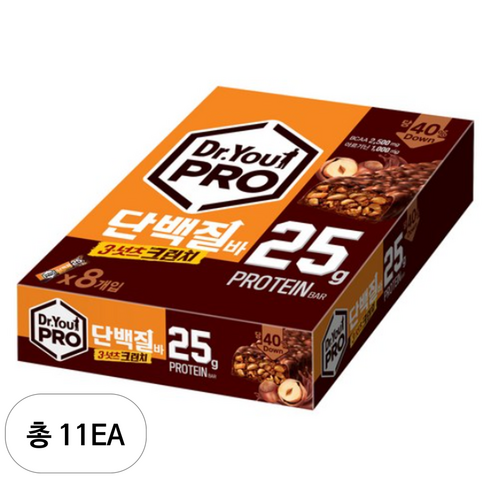 닥터유 프로 단백질바 3넛츠크런치 560g × 1개