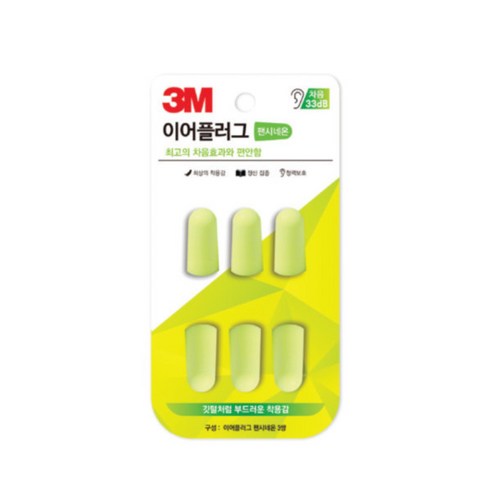 3M 팬시네온 이어플러그 리필(3쌍), 1개