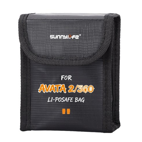 DJI 아바타 360 / 2 호환 드론 배터리 안전 수납 휴대용 가방 안전백 AVATA2 AVATA360, 1개, 2개수납용(AC-D144-2)