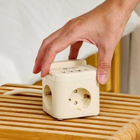 오지렌 고속충전 고용량 거치대 큐브 멀티탭 이미지 2