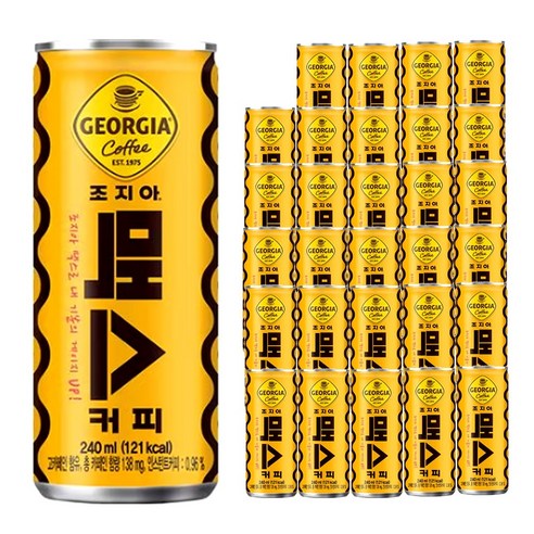 해태음료 조지아 맥스 캔커피, 240ml, 30개