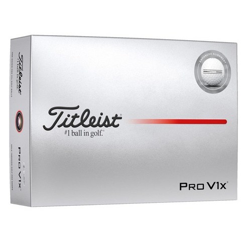 타이틀리스트 프로 V1X 골프공 세트 T2049S, 1세트, 12개입, 화이트