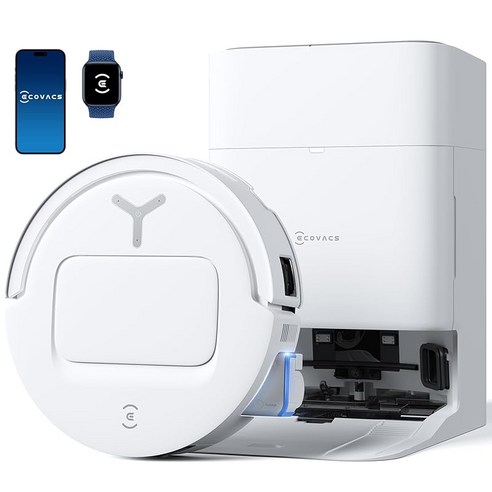 롤러식 강력 모프 ECOVACS (에코백스) DEEBOT T80 OMNI 흡입력 18000Pa 로봇 청소기 물 닦기 겸용 자동 쓰레기 수거 에지 청소 롤러 모프 AI 인식 털 엉킴