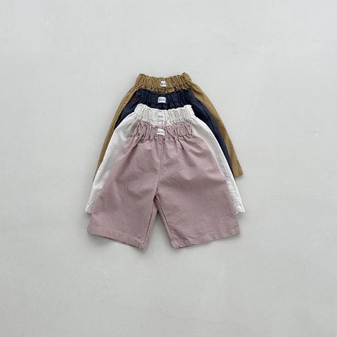 블랙빈 아기바지 3개월 여름 와이드 코튼 팬츠