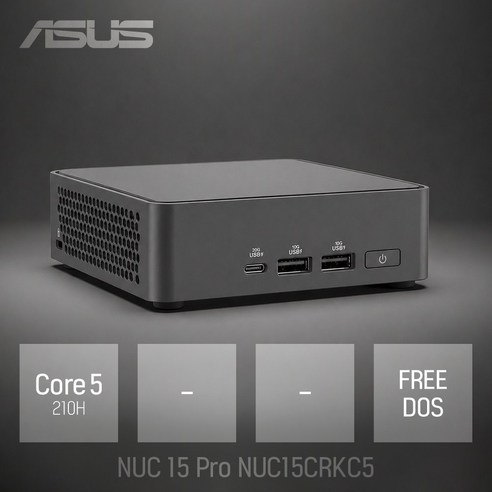 ASUS NUC 15 Pro NUC15CRKC5 (베어본) 코어5 210H / 인강용 사무용 비즈니스용 가정용 미니PC