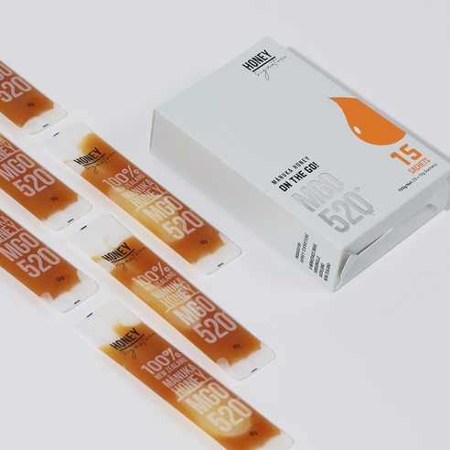 허니시그니처 뉴질랜드 마누카꿀 스틱 MGO520+ 15개입 150g, 2박스 이미지 4