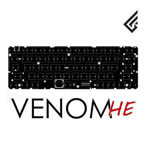 Geonworks Venom 60 He 위치 플레이트 마그네틱 키보드 맞춤형 PC 슬롯 게이밍 액세서리