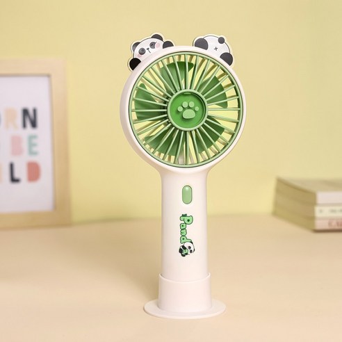 보카몬 강력 무선 선풍기 휴대용 선풍기 탁상용 선풍기 미니 선풍기, 판다, 9217