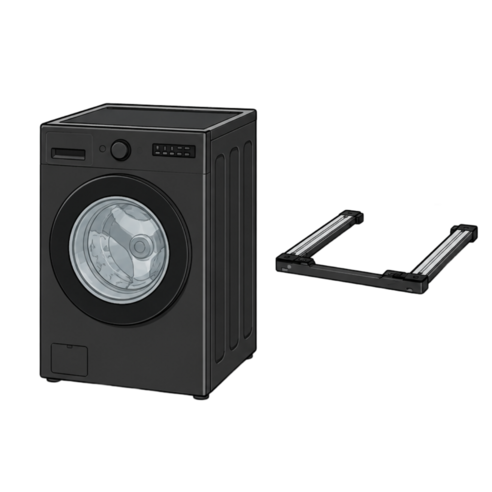 LG 트롬 오브제컬렉션 세탁기 + 스태킹키트 24kg FX24KNT-KK 블랙 기사님설치 페가전무상수거